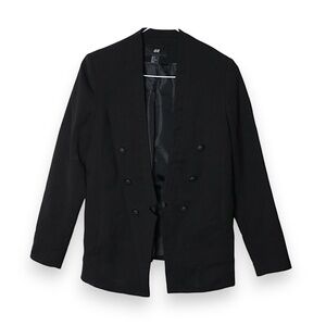 H&M Women's Black Blazer Jacket Size 6